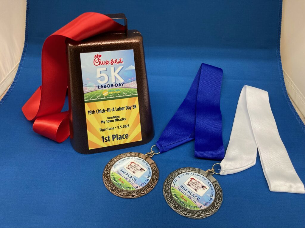 ChickFilA 5K Awards and Medals Champion Promotion