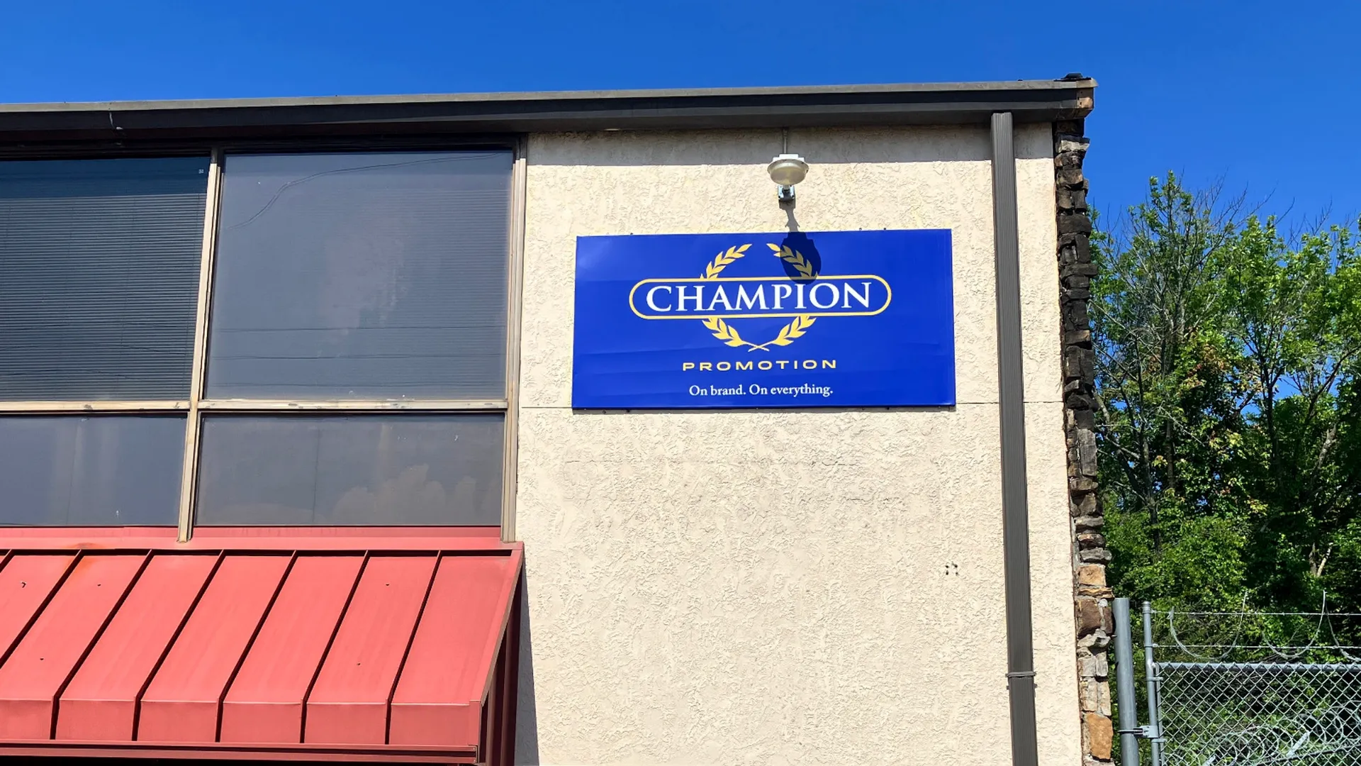 Champion Promotion building sign in Memphis Tennessee